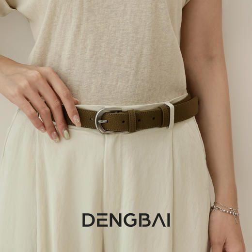 登白DENGBAI 雪花纹马蹄扣牛皮腰带【本商品不支持用券】 商品图5