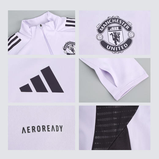 小李子ADIDAS阿迪达斯曼联球迷版半拉链长袖训练服成人男KA8940 商品图3
