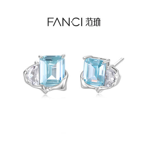 Fanci范琦 山海之恋系列极地之心耳钉送女朋友生日礼物闺蜜款 商品图0