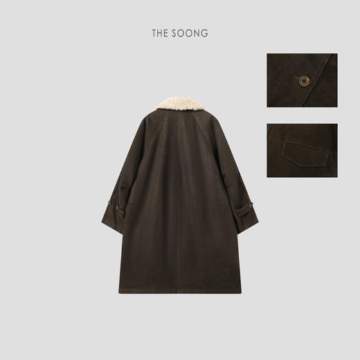 THESOONG重工新国标90白鹅绒进口山羊绒领皮面羽绒服HWYRF8072 商品图4