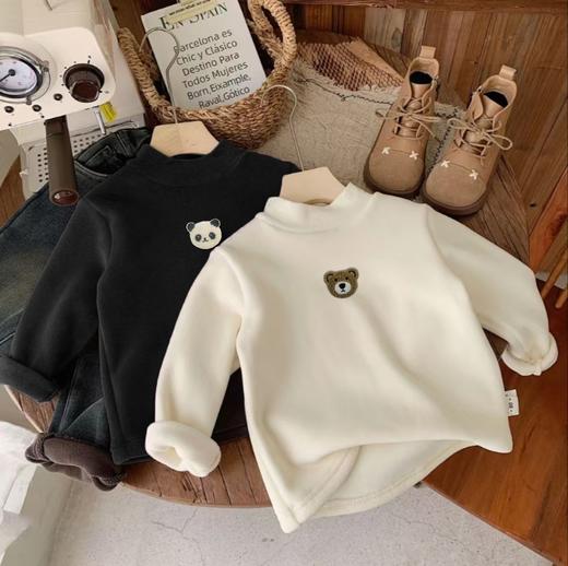 【📣挖到宝了39.9元抢2件】秋冬加绒打底衫❗︎洋气百搭童装男童女童都能穿❗︎80-160一口价妈妈们速囤❗︎❗︎ 商品图1