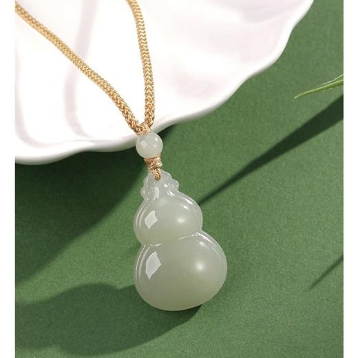 和田玉青玉吊坠天然 吉祥福禄寓意美好 商品图2