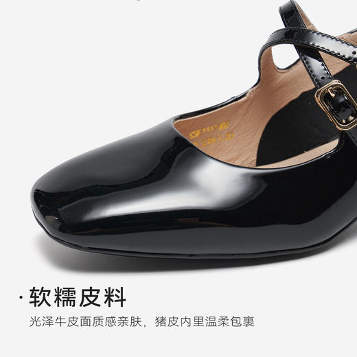 星期六26春新款法式交叉绑带粗跟玛丽珍SSE1111107 商品图10