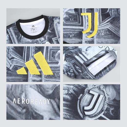 小李子ADIDAS阿迪达斯尤文图斯球迷版热身短袖训练服成人男KA6785 商品图3