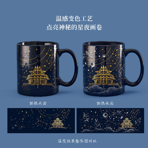 【故宫杯子】角楼星夜温感杯博物馆文创水杯圣诞新年生日礼物男生 商品图5