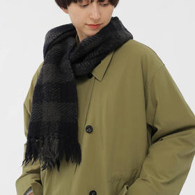 MHL CHUNKY WOOL CHECK SCARF 羊毛格子围巾