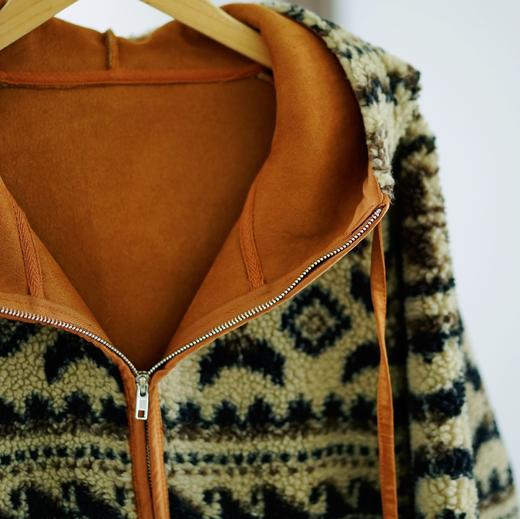 0RIGNAL&CO游牧风费尔岛毛绒外套 商品图6