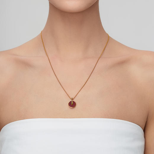 盐岛 平安系列 平安如意挂坠项链 商品图2