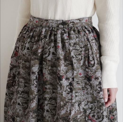 Outil2色花纹绑带半裙 商品图5