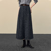 【12/17新品】熙世界松弛感复古格子毛呢阔腿裤女秋冬休闲宽松慵懒直筒八分裤子 商品缩略图3