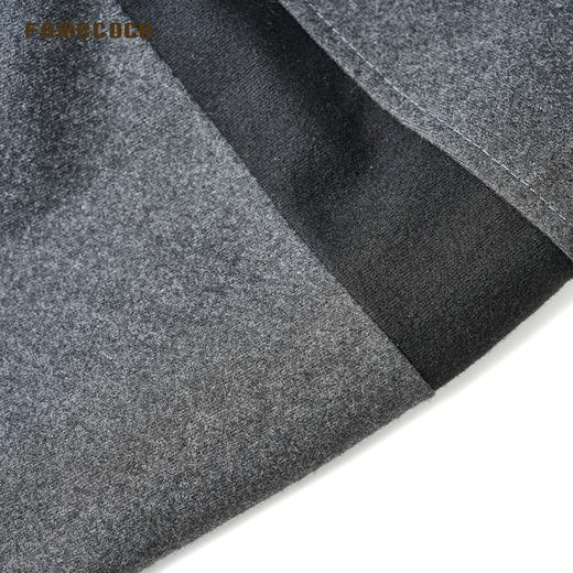 Famecoco范可儿文艺休闲拼接设计松紧腰半身裙宽松百搭FAD8HA106 商品图4