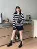 一店z 【1oo%山羊绒】一如既往的miu！把条纹进行到底哈哈！！ 条纹翻领半拉链针织衫 商品缩略图8