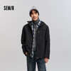 森马夹克男春季防护连帽软壳衣内里复合绒外套单叠皆可穿舒适户外 商品缩略图1