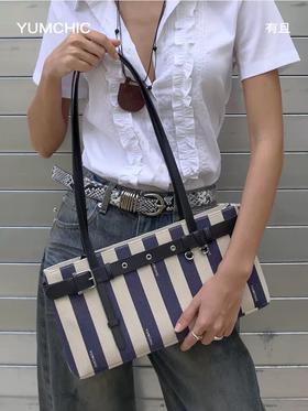 YUMCHIC/有且单肩法棍包大容量腋下包帆布包法式单肩女包（三天内发货）