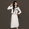 法小曼*子珍专区栀子白优雅小香风半身裙套装女商务高端演讲主持人西装套裙 商品缩略图3