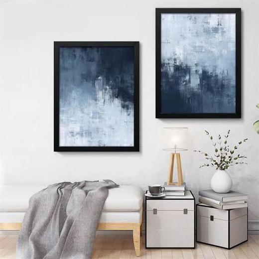 墙面艺术相框 大号海报框 高级纤维板壁挂式画框  用于墙面画廊、卧室、客厅（黑色） 商品图0