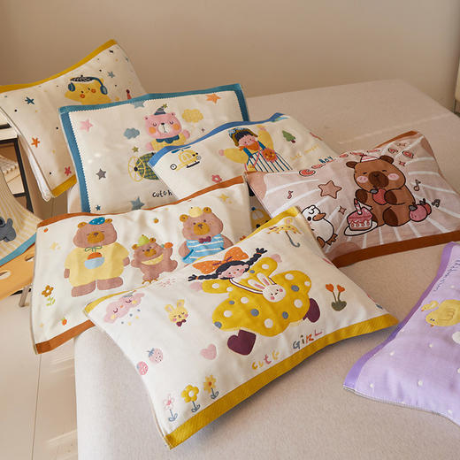 【品牌直发】加倍生活 全棉纯棉卡通儿童枕巾-马上有福  马年限定系列 年货节焕新 商品图3