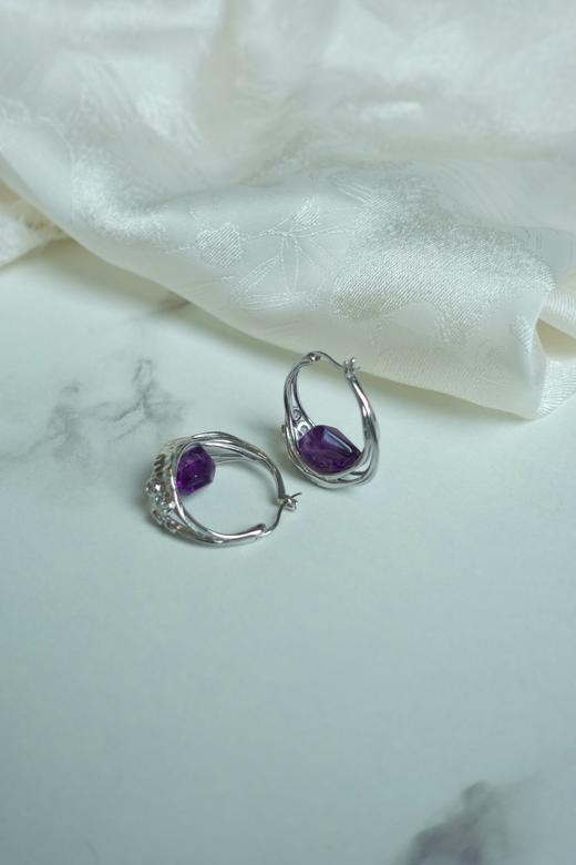 限量！！九紫离火艺术珠宝能量水晶系列----天然紫水晶、黄水晶、托帕臻品，奢级黄金镶嵌级珠宝VS黄金精镶、胸针吊坠两用、耳钉耳环、戒指应有尽有！925银镶，随身聚满能&量，吉耀相伴 商品图7