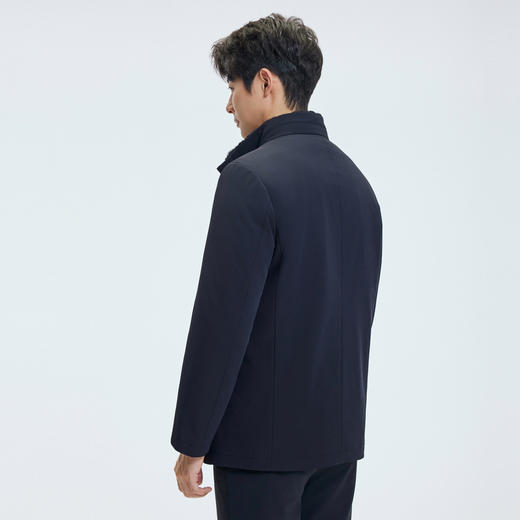 【门店同款】圣得西2025年冬季男士水貂毛领兔毛内胆通勤易搭尼克服
 商品图3