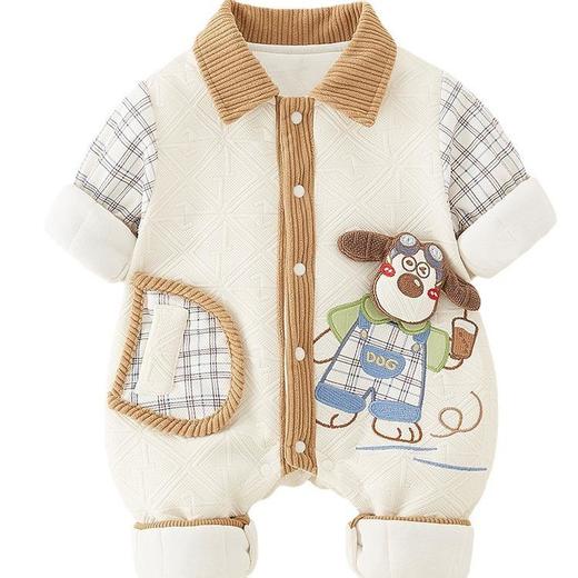 新生儿秋冬加厚连体衣a类棉衣男宝宝外出服加绒婴儿爬服加厚衣服 商品图4