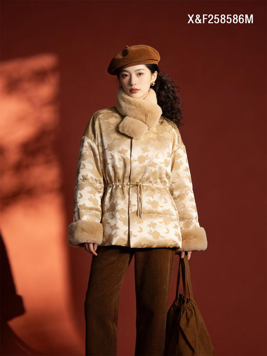 X&F258586M羽绒服95白鸭绒 商品图1