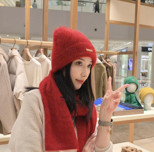 高奢顶级康赛妮A级羊绒针织帽毛线帽121807 商品图7