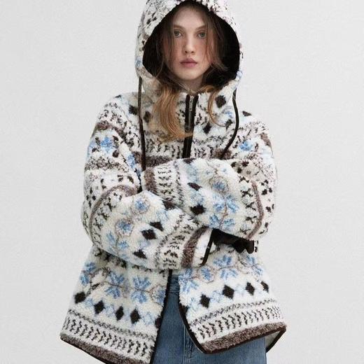 0RIGNAL&CO游牧风费尔岛毛绒外套 商品图11