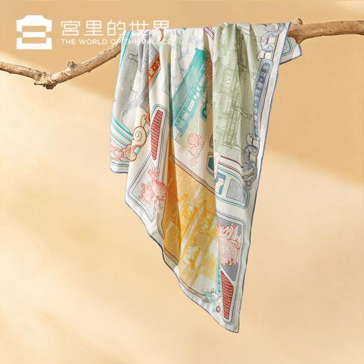 【故宫正品丝巾礼盒】2026马年新年羊绒羊毛方丝巾宫里的世界宫阙云间春节礼品 商品图2