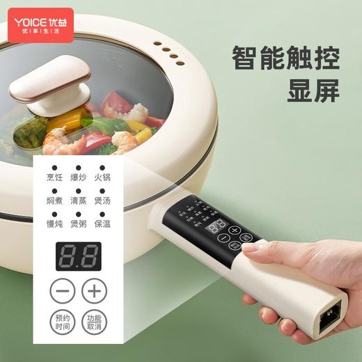 优益Y-DCG03 智能电炒锅（电脑款）+蒸笼 商品图2