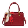 【新款红色手提包】大容量时尚大气单肩包 斜挎丝巾结婚伴娘新娘手提包 商品缩略图4