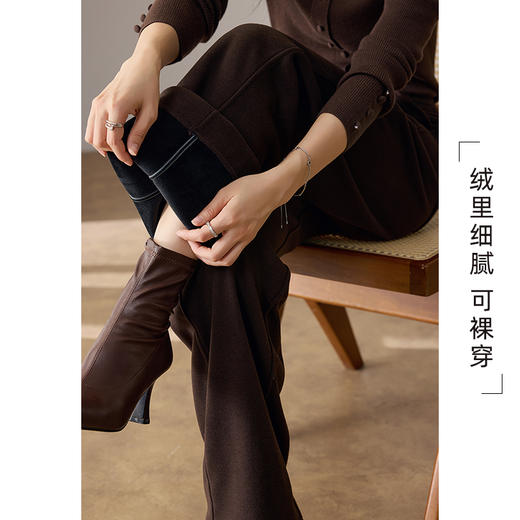 VICTORIA&VERA 加绒牛仔裤/加绒直筒长裤 商品图8