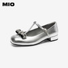 MIO米奥2026春季新款圆头粗跟T字带玛丽珍鞋蝴蝶结甜美风浅口单鞋M261413633 商品缩略图0