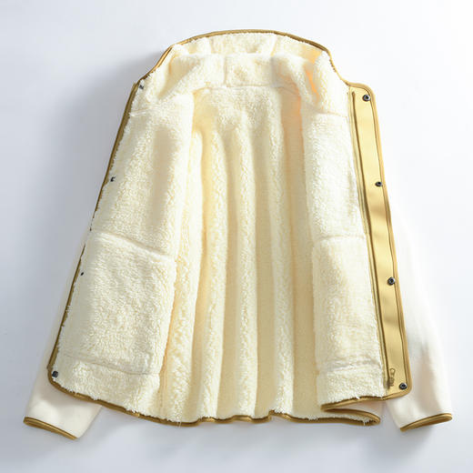 秋冬上新【niceself连帽立领防风保暖搭简约风抓绒衣】运动休闲 商品图4