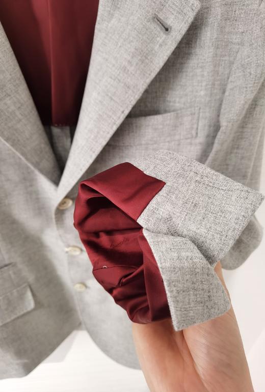 男款麻料薄款西装外套hu006 商品图2