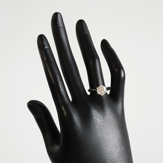 【天然正品】PT950铂金经典简约六爪款2.01克拉钻石戒指13号（皆取最大值） 141225JJ07 商品图7