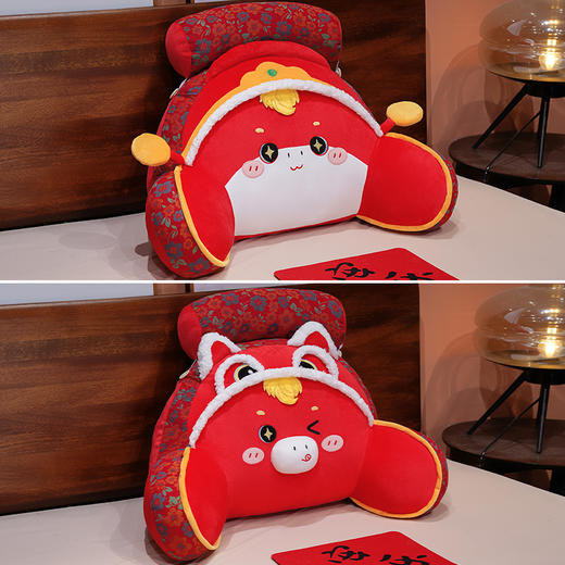 【品牌直发】加倍生活 醒狮小马驹床头三层纱腰靠  马年限定系列 年货节焕新 商品图5
