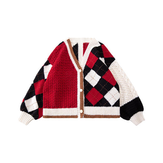 苏苏姐家艾琳格纹开衫手工DIY编织羊毛钩针毛线团衣服材料包 商品图4