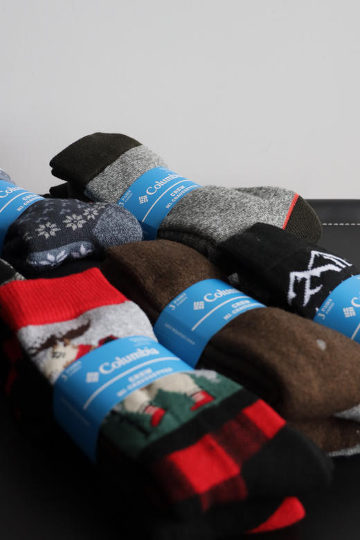 两双一卡 Co1umb1a 全毛巾加厚美利奴羊毛袜  PJ055 商品图3