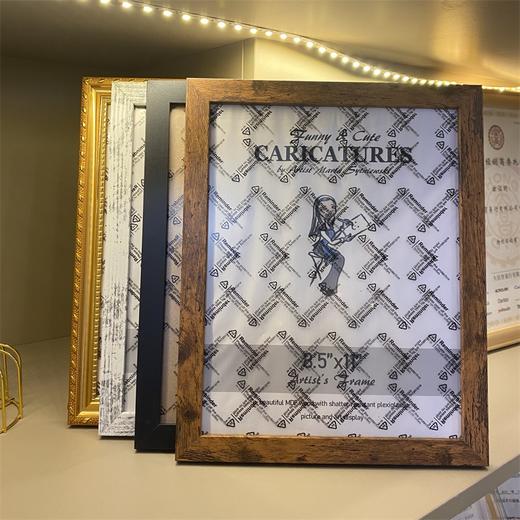 高品质 木质边框 相框摆台 多用途画框 营业执照证书专利展示框 31x25cm 商品图3