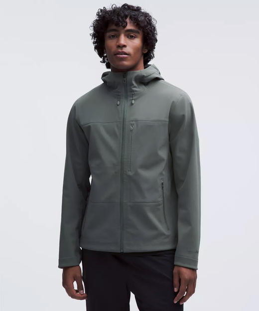 连帽款 1U1U秋冬款软壳防风防泼加绒男装夹克外套 WT945 商品图1