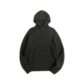 男款连帽羊毛针织衫毛衣hu013