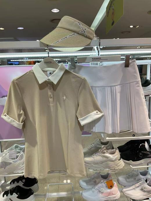 公鸡家春夏新款女士中袖撞色polo衫，POLO翻领撞色W222193 商品图2