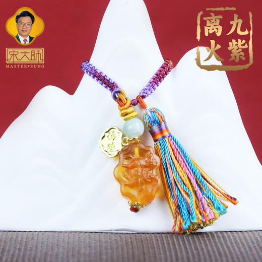 宋韶光大师2026马年吉祥物九紫离火元宝结手牌版包挂挂件礼品 商品图4