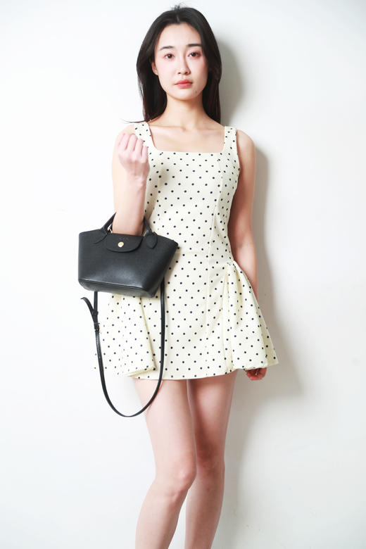 牛皮手工斜挎包，短柄法式背包。金属长肩带优雅单肩包女C121760 商品图12