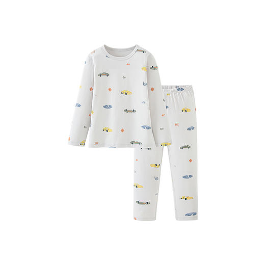 迷你巴拉儿童内衣套装男女童宝宝秋衣秋裤亲肤抑菌透气萌趣北欧风 商品图4