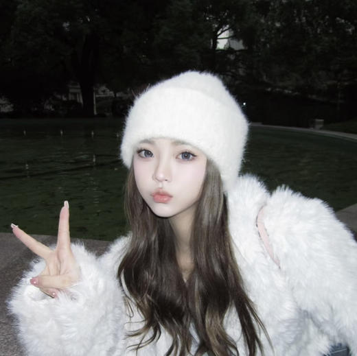 高奢顶级康赛妮A级羊绒针织帽毛线帽121807 商品图6