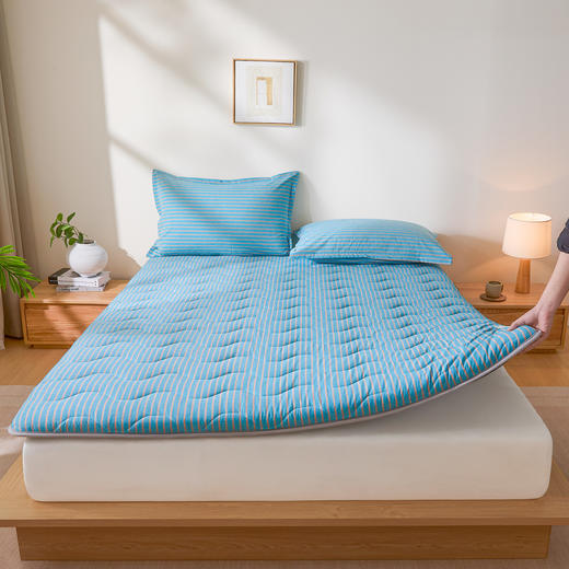 自然醒A类全棉色织水洗棉棉花三明治床垫LN 商品图8