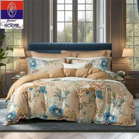 【春上新】10楼 富安娜 床单四件套-瑞玉堂 / 咖  吊牌价 1880-1980元  活动价499-599元