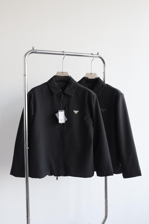 P.R.D 特殊面料黑色行政薄棉衣夹克 WT946 商品图2