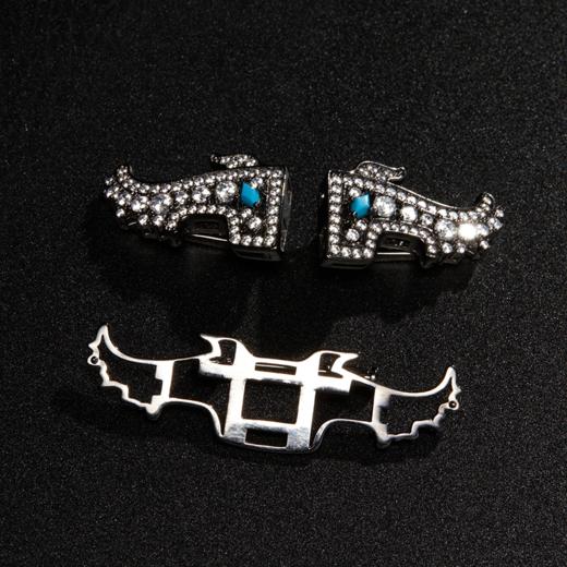 盘龙城遗址博物院文创·夔龙双夹胸针 商品图4